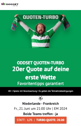 ODDSET Boost beide Teams treffen