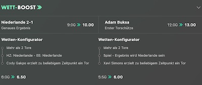 Boost Polen Niederlande