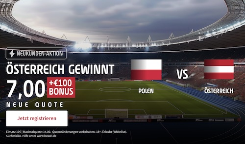 Tipico Sieg Boost Österreich gegen Polen