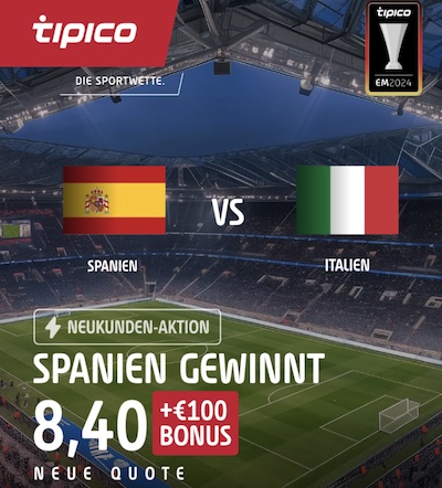 Tipico Boost Sieg Spanien