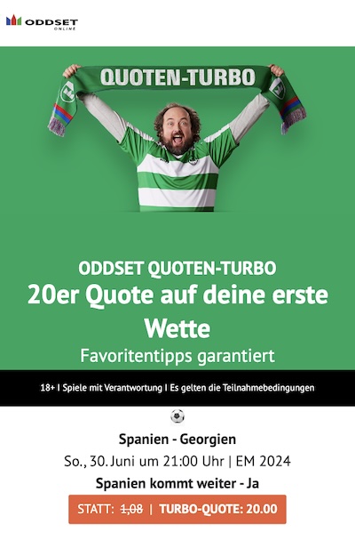 Spanien Boost bei ODDSET