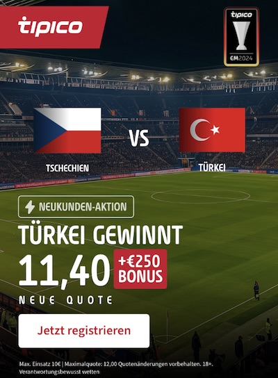 Türkei Sieg Boost Tipico