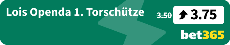 1. Torschütze Openda bet365 