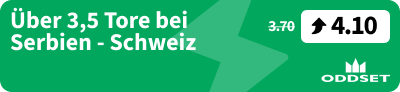 ODDSET-Boost Serbien - Schweiz am 12.10.24