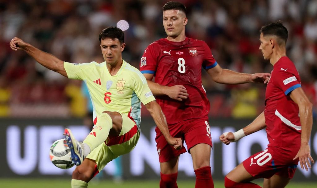 Spanien - Serbien in der NL 2024/25