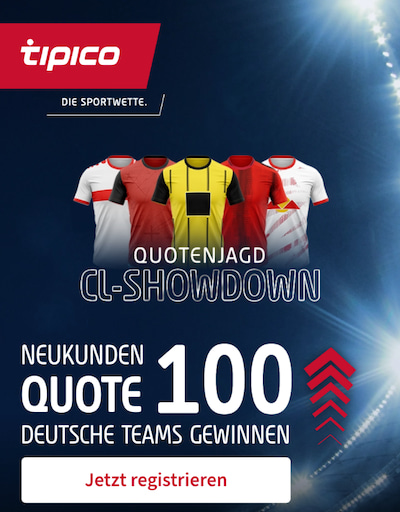 Tipico Showdown zur CL am 29.1.25