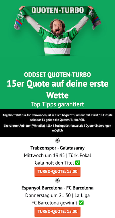 oddset boost, 14.5.