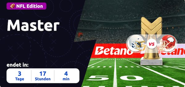 beim gratis tippspiel betano master 5000 euro in freebets zur nfl chargers chiefs gewinnen