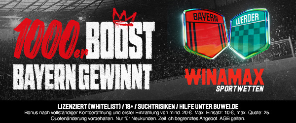 fcb boost winamax vs bremen, 26.9.