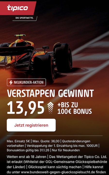 Verstappen Boost Tipico